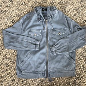 Nicole Milker Blue Zip Up Jacket